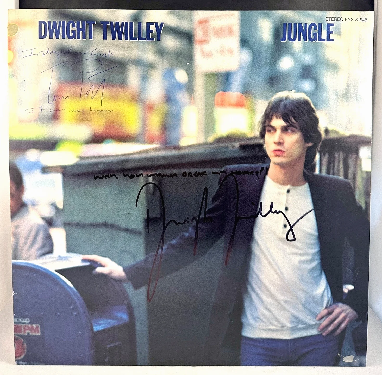 1984 Dwight Twilley "Jungle" (Japan) LP Signed By 2 With Tom Petty, image 2
