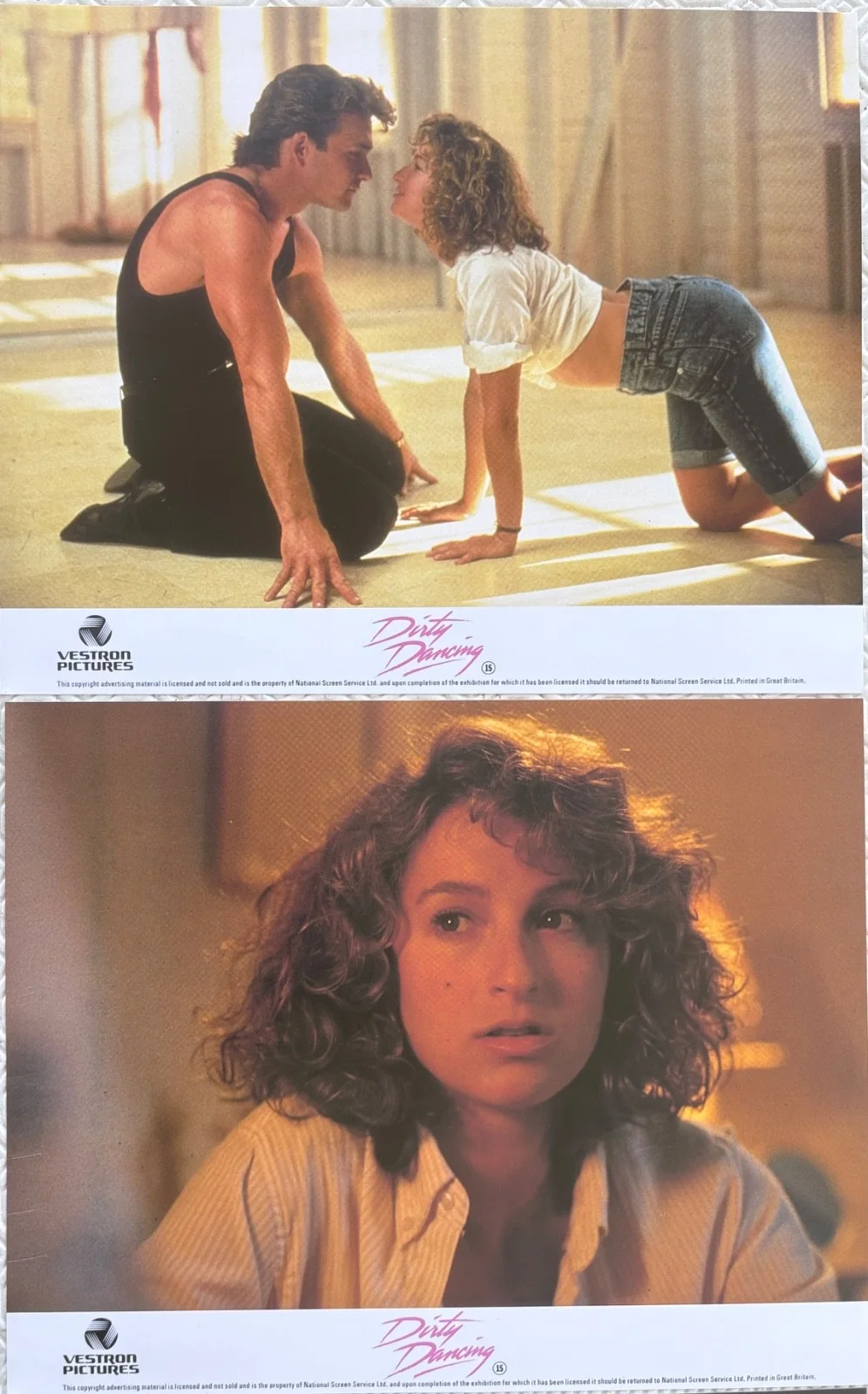 Dirty Dancing (1987) set of 8 FOH Lobby Cards Patrick Swayze Jennifer Grey, изображение 3