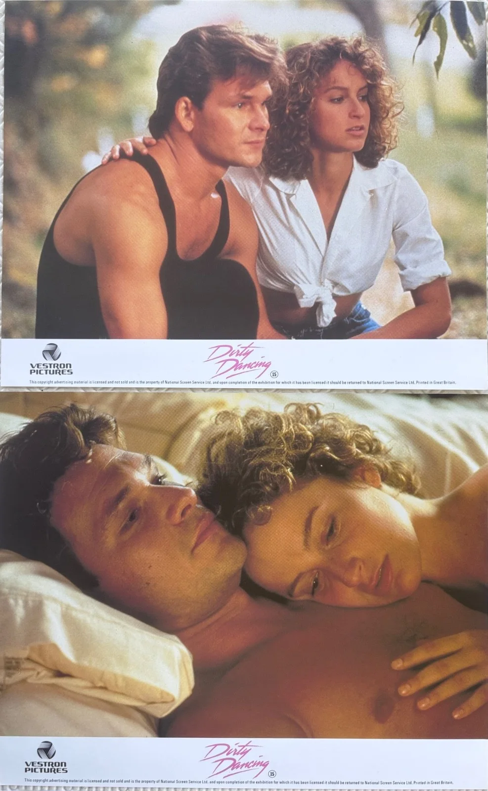 Dirty Dancing (1987) set of 8 FOH Lobby Cards Patrick Swayze Jennifer Grey, изображение 5