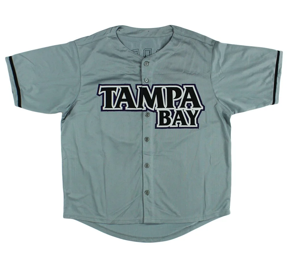 Dennis Quaid — Dennis Quaid Signed Tampa Bay Custom Gray Morris MLB Jersey, изображение 3