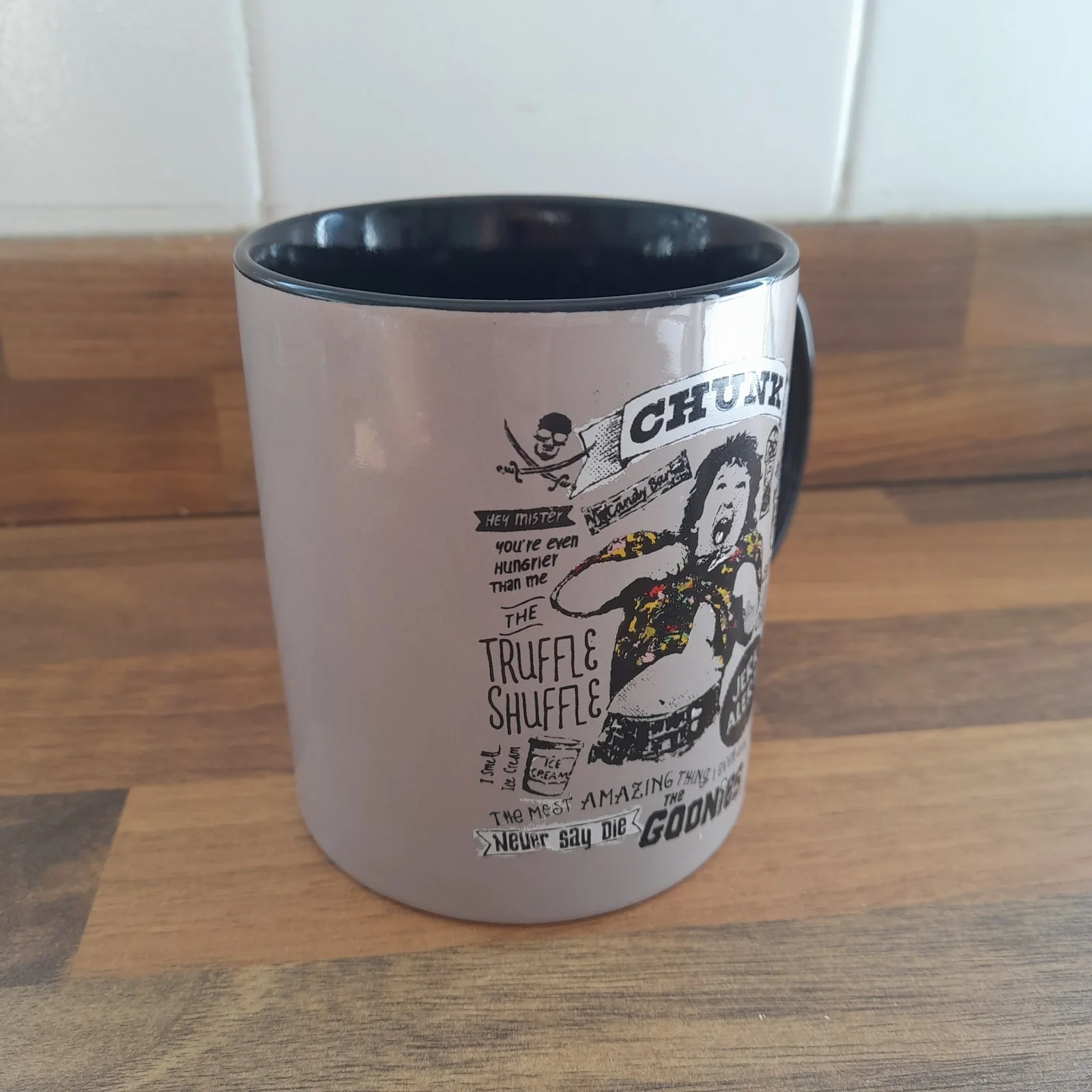 The Goonies "Chunk" Truffle Shuffle Ceramic Mug, image 2
