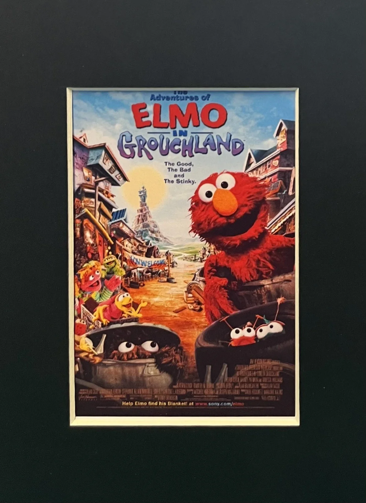 ELMO IN GROUCHLAND. . 35mm Film Cell Mounted Display, image 2