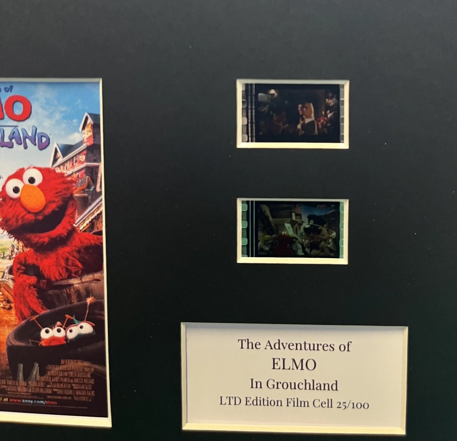 ELMO IN GROUCHLAND. . 35mm Film Cell Mounted Display, image 3