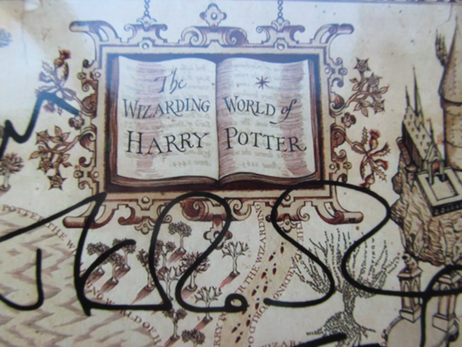 Harry Potter Marauders Map Signed Reproduction Autograph Photo Print A4, изображение 3
