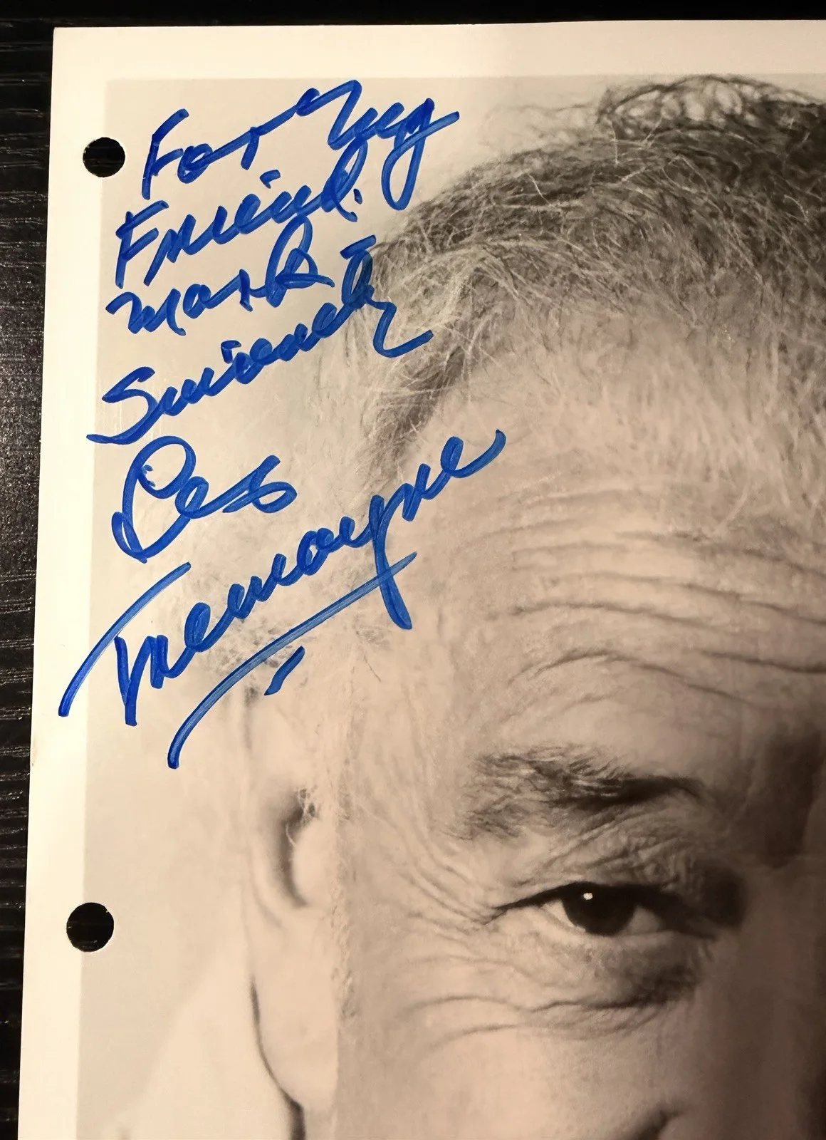 Les Tremayne — Les Tremayne Signed Original 8x10 Movie Photo Black and White Rare, изображение 2