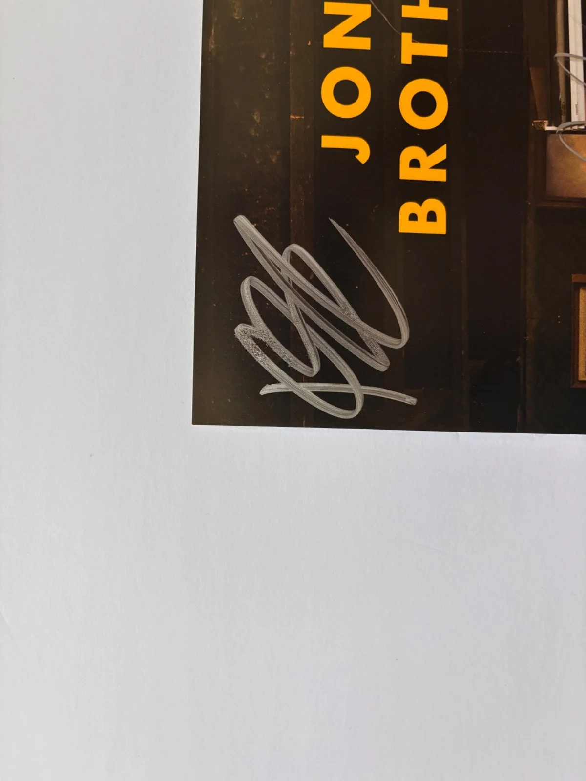JONAS BROTHERS BAND SIGNED 8X10 PHOTO THE ALBUM INSERT NICK KEVIN JOE BAS, изображение 3