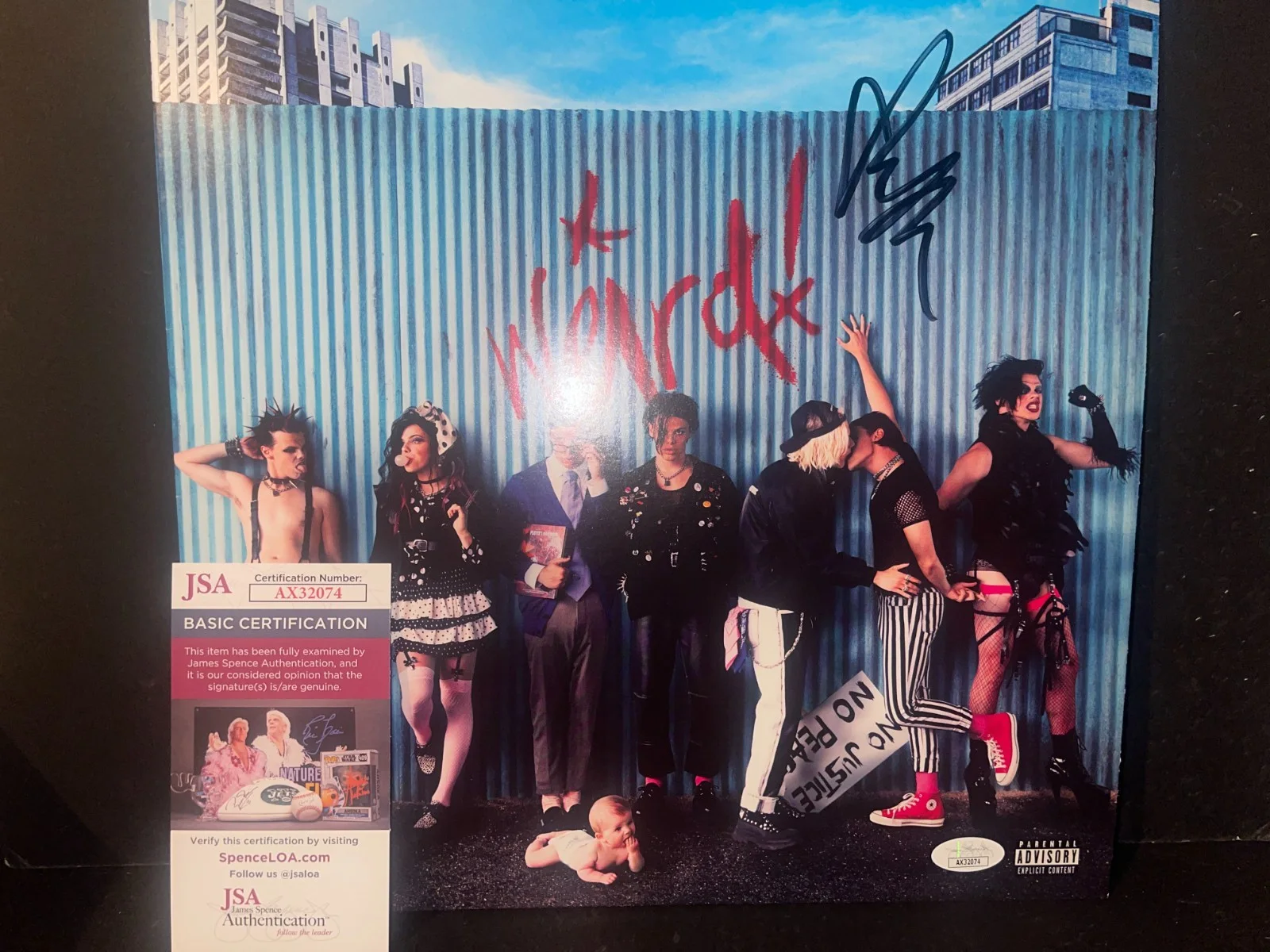 Yungblud Weird Signed Cotton Candy Parents Autographed Album Vinyl Record JSA 1, изображение 2