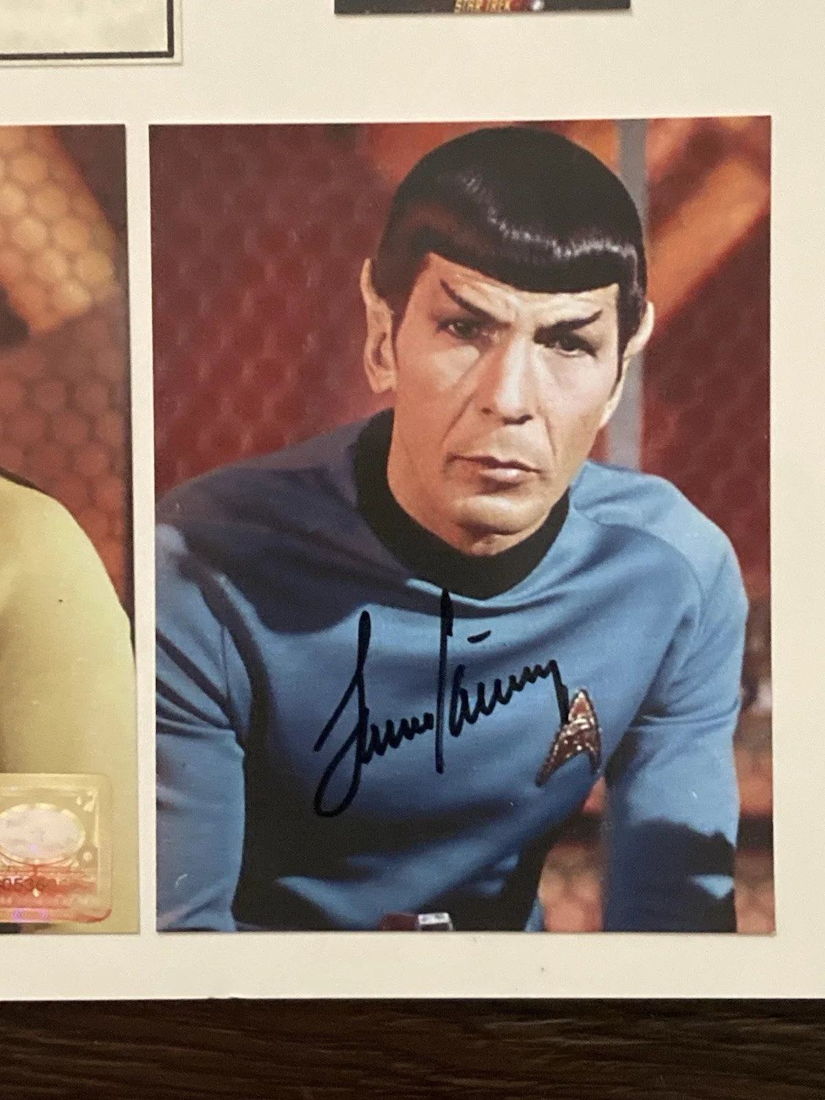 William Shatner, Leonard Nimoy, Kelley Deforest — William Shatner,Leonard Nimoy,Kelley Signed Photos In A 11x14 Matt STAR-TREK COA, изображение 2