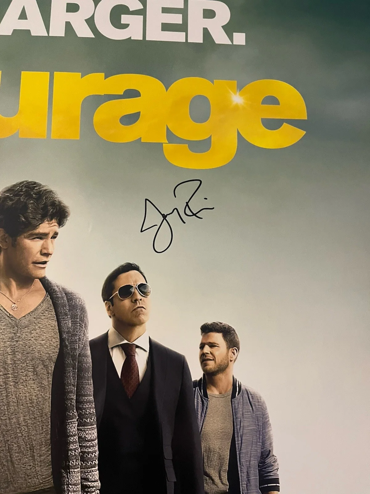 Jeremy Piven Signed Entourage D/S 27x40 Ari Gold, image 2