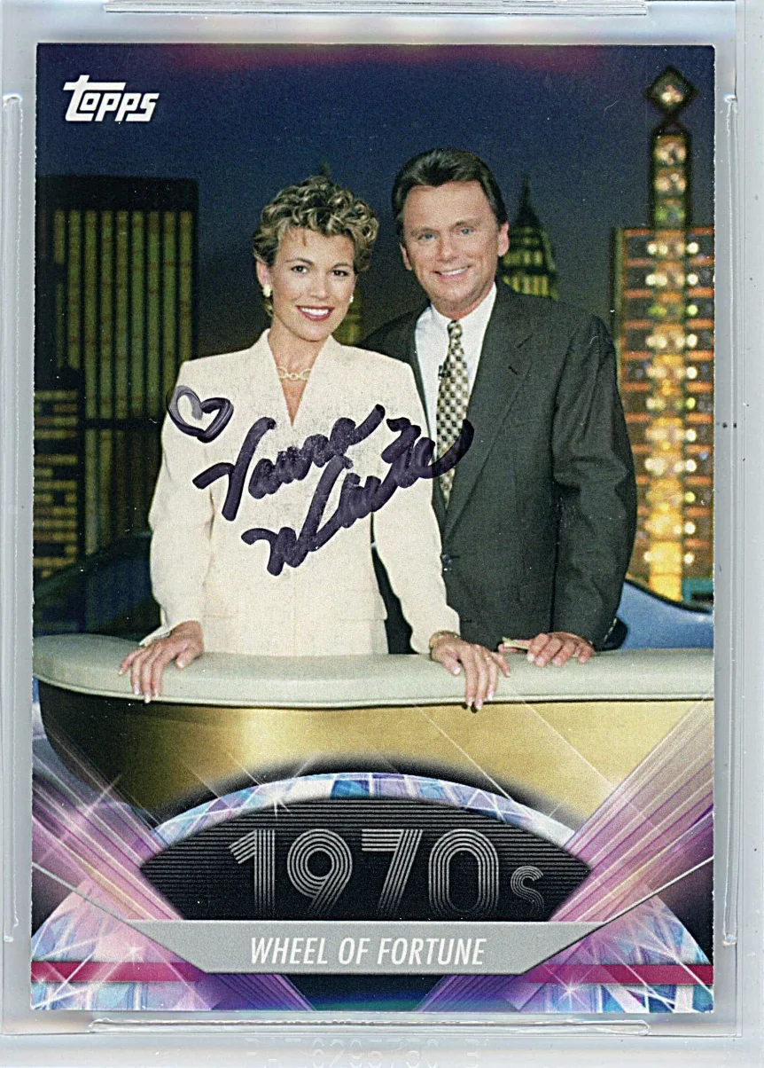 Vanna White — Vanna White Signed 2011 American Pie #120 Wheel of Fortune BAS Slabbed Auto Card, изображение 2