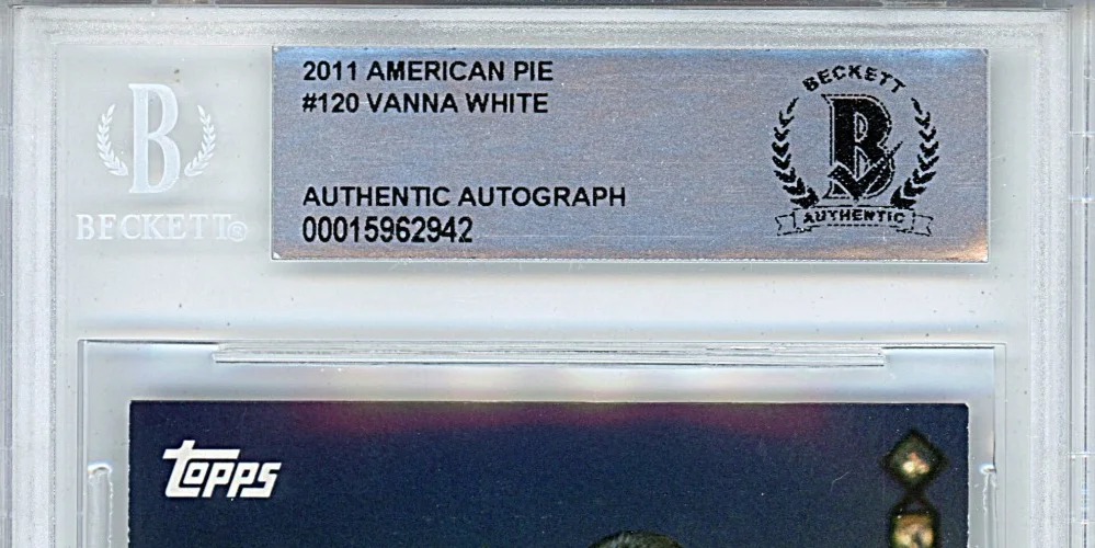 Vanna White — Vanna White Signed 2011 American Pie #120 Wheel of Fortune BAS Slabbed Auto Card, изображение 3