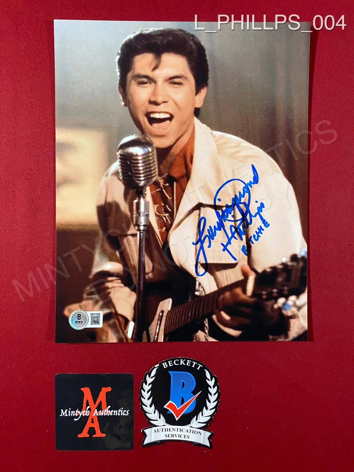 Lou Diamond Phillips — Lou Diamond Phillips autographed signed 8x10 photo La Bamba Beckett COA Ritchie