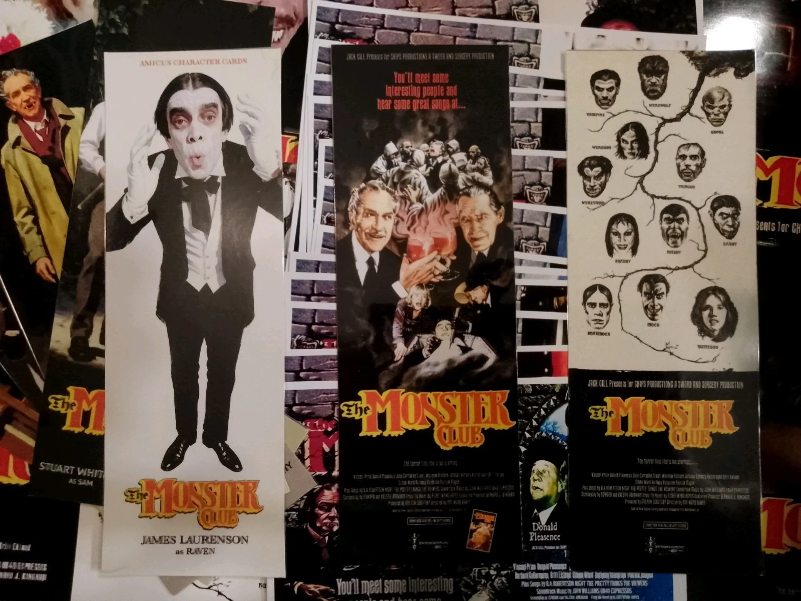 The Monster Club 1980. 22 Lobby Cards Glossy/Matt Finish & 7 Bookmarks 3x8ins., изображение 2