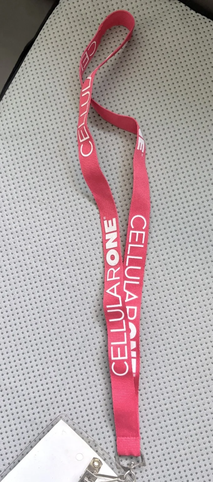 Jase Robertson - Si Robertson — Jase and Si Robertson Autographed Cellular One Lanyard Badge - No COA \z, image 4