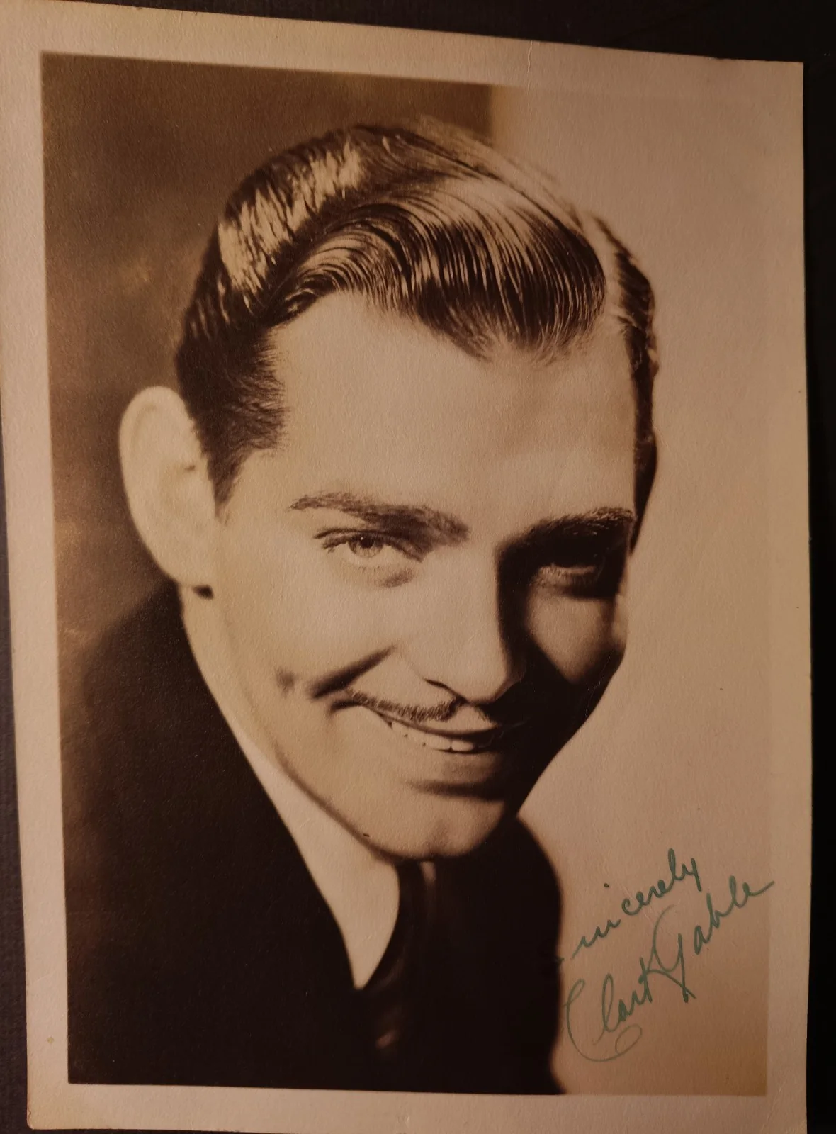 clark gable — Clark Gable Autographed Picture, image 2