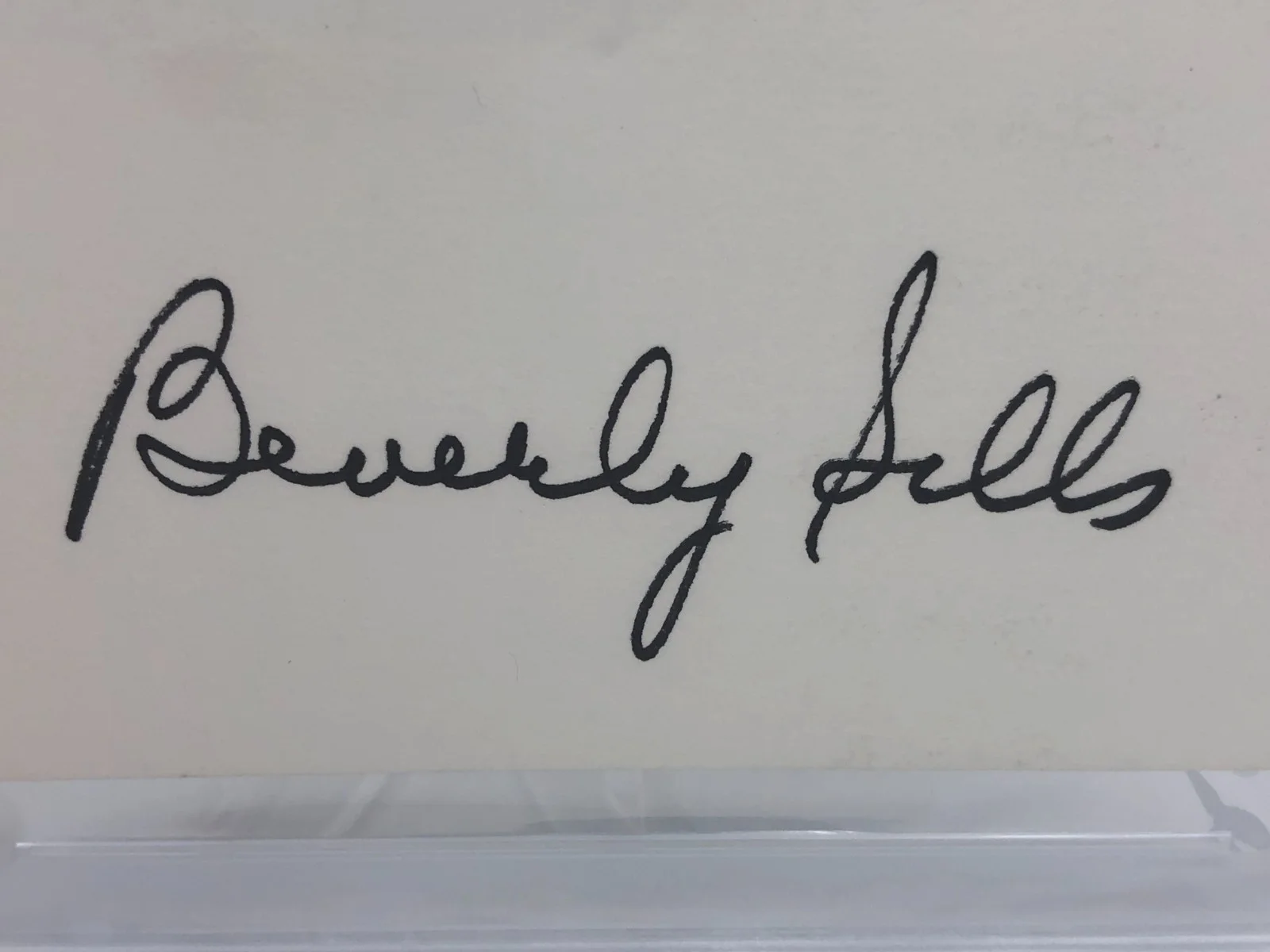 BEVERLY SILLS — BEVERLY SILLS PSA AUTO Authentic Signed Card SOPRANO OPERA SINGER, image 3