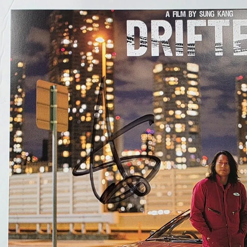 Sung Kang signed Drifter 8.5x11 Promo Poster Photo autograph ~ Beckett BAS, изображение 2