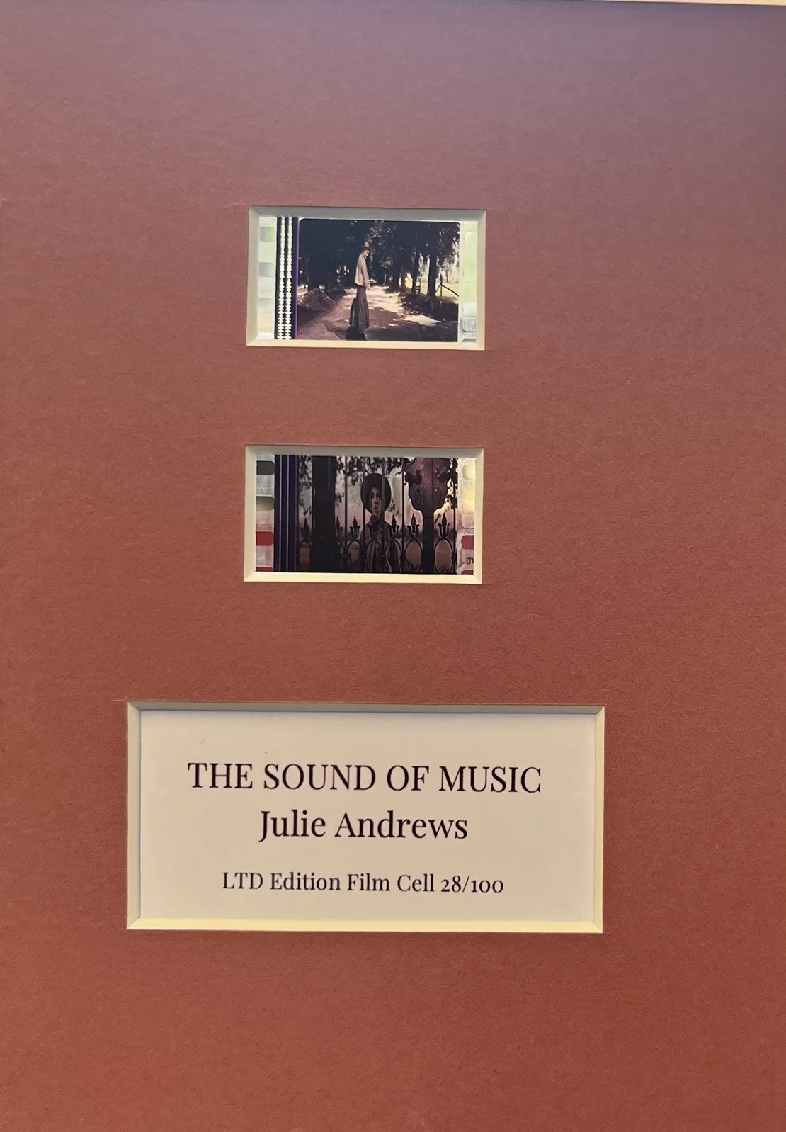 THE SOUND OF MUSIC. 35mm Film Cell Mounted Display, изображение 3