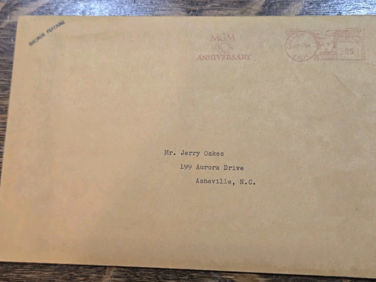 George Peppard — Vintage 1964 George Peppard Signed Letter & Photo "Operation Crossbow", image 4