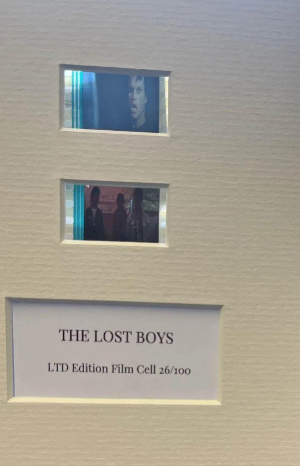 THE LOST BOYS. 35mm Film Cell Mounted Display, image 3