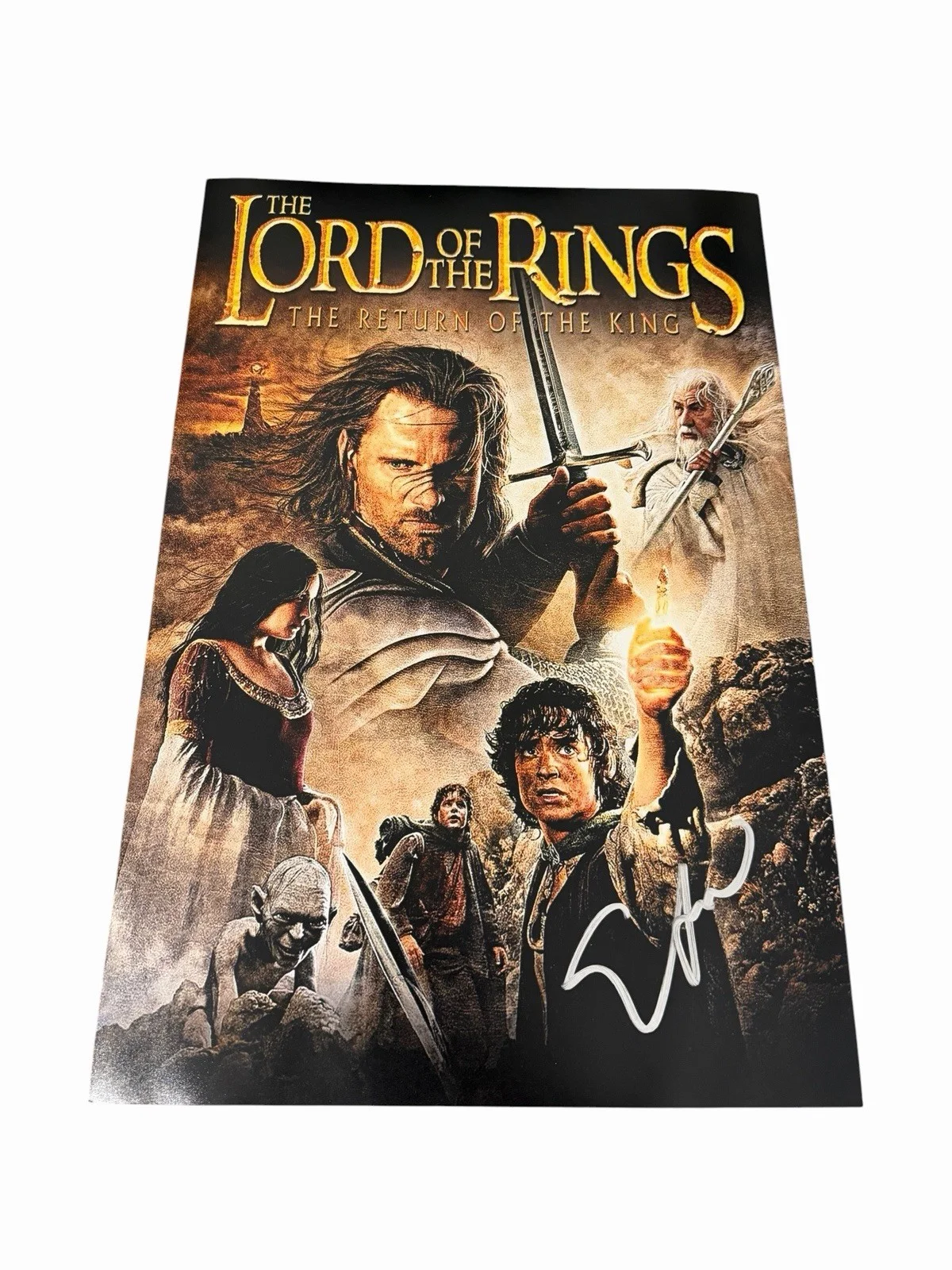 Elijah Wood — ELIJAH WOOD SIGNED AUTOGRAPH LORD OF THE RINGS 12x18 PHOTO MOVIE POSTER w/ PROOF