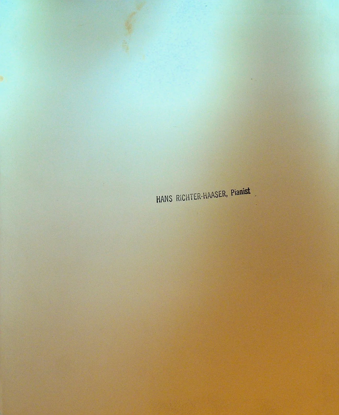 Hans Richter Haaser Pianist Autograph Signed Photograph 1960s, изображение 2