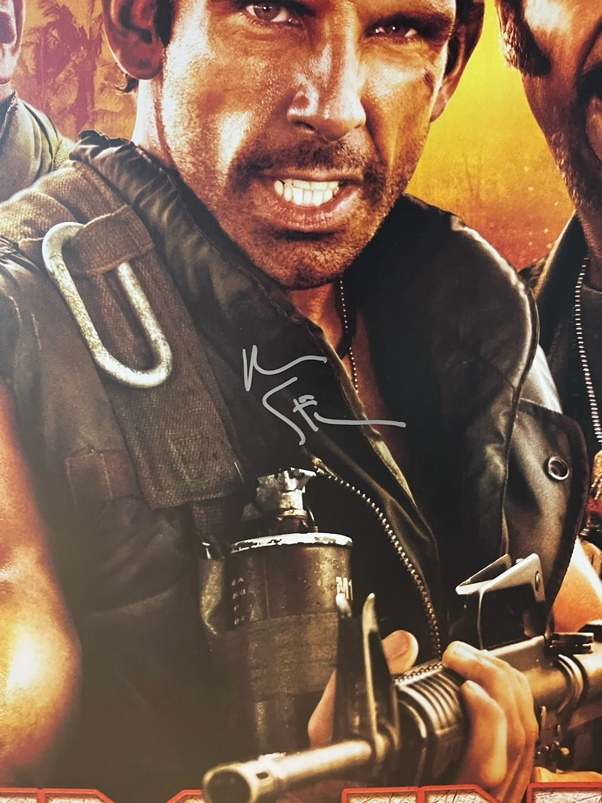 Ben Stiller Signed Tropic Thunder D/S 27x40 Official Pix COA, image 2