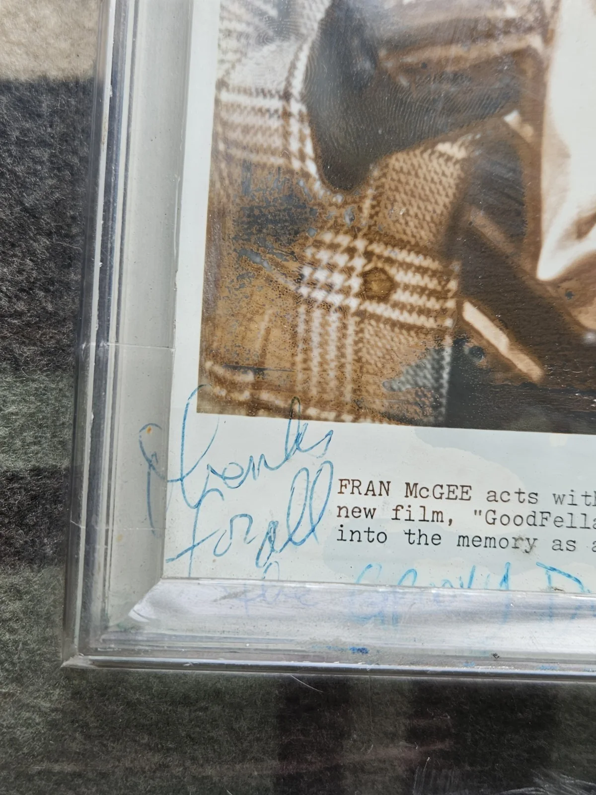 Vintage Goodfellas Signed Publicity Shot Fran Mcgee Deniro Johnny Roast Beef '90, изображение 3