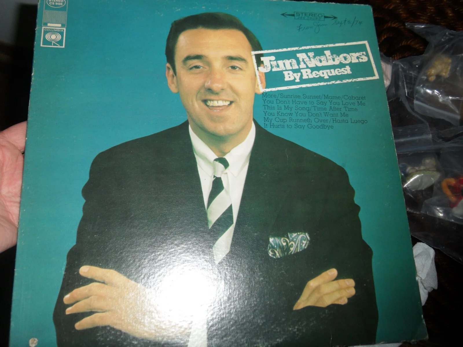 jim nabors — Jim Nabors By Request autographed signed record 1974