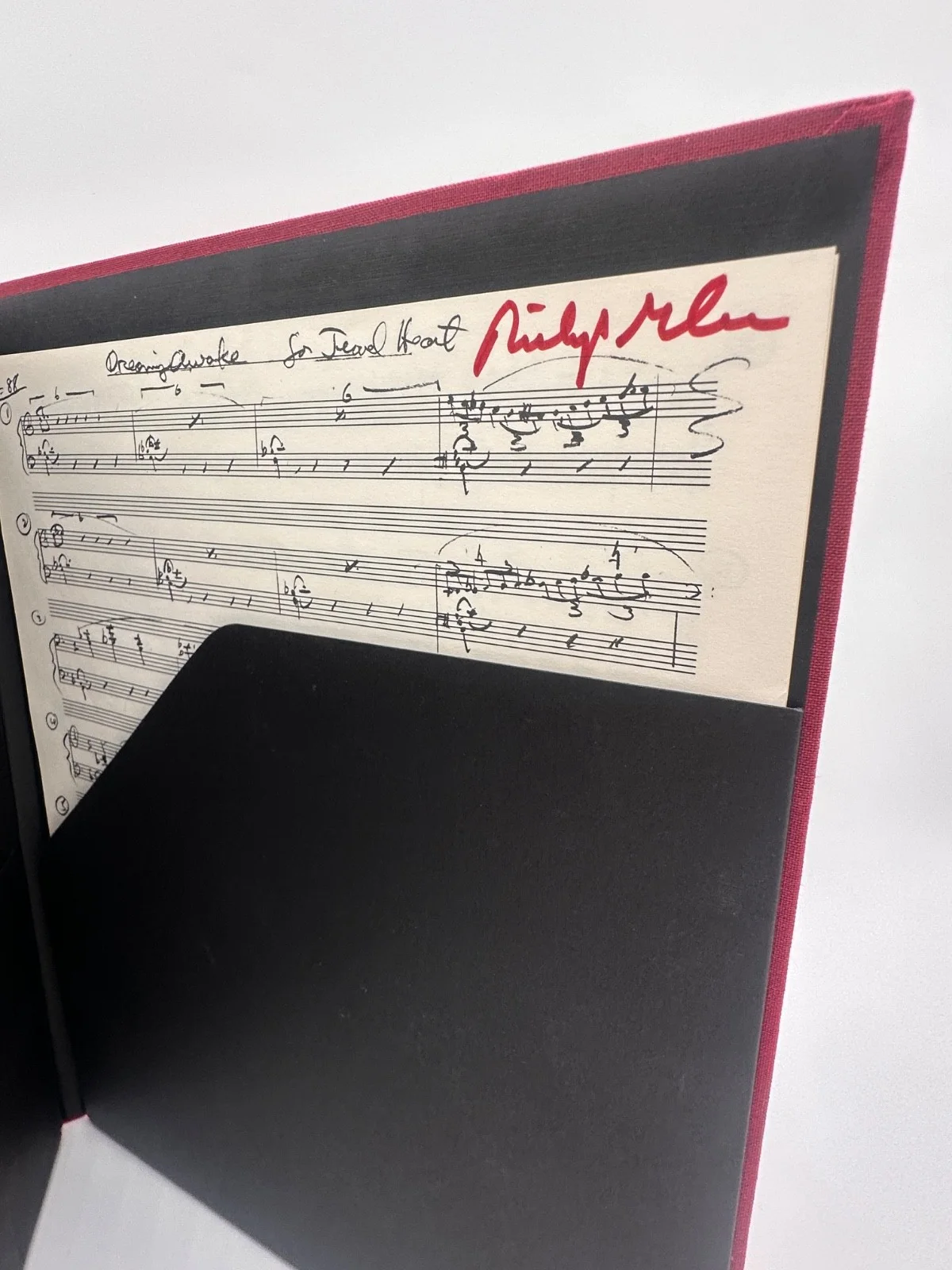 Philip Glass Signed Dreaming Awake Piano Sheet Music CD Ltd Classical Minimalism, изображение 5