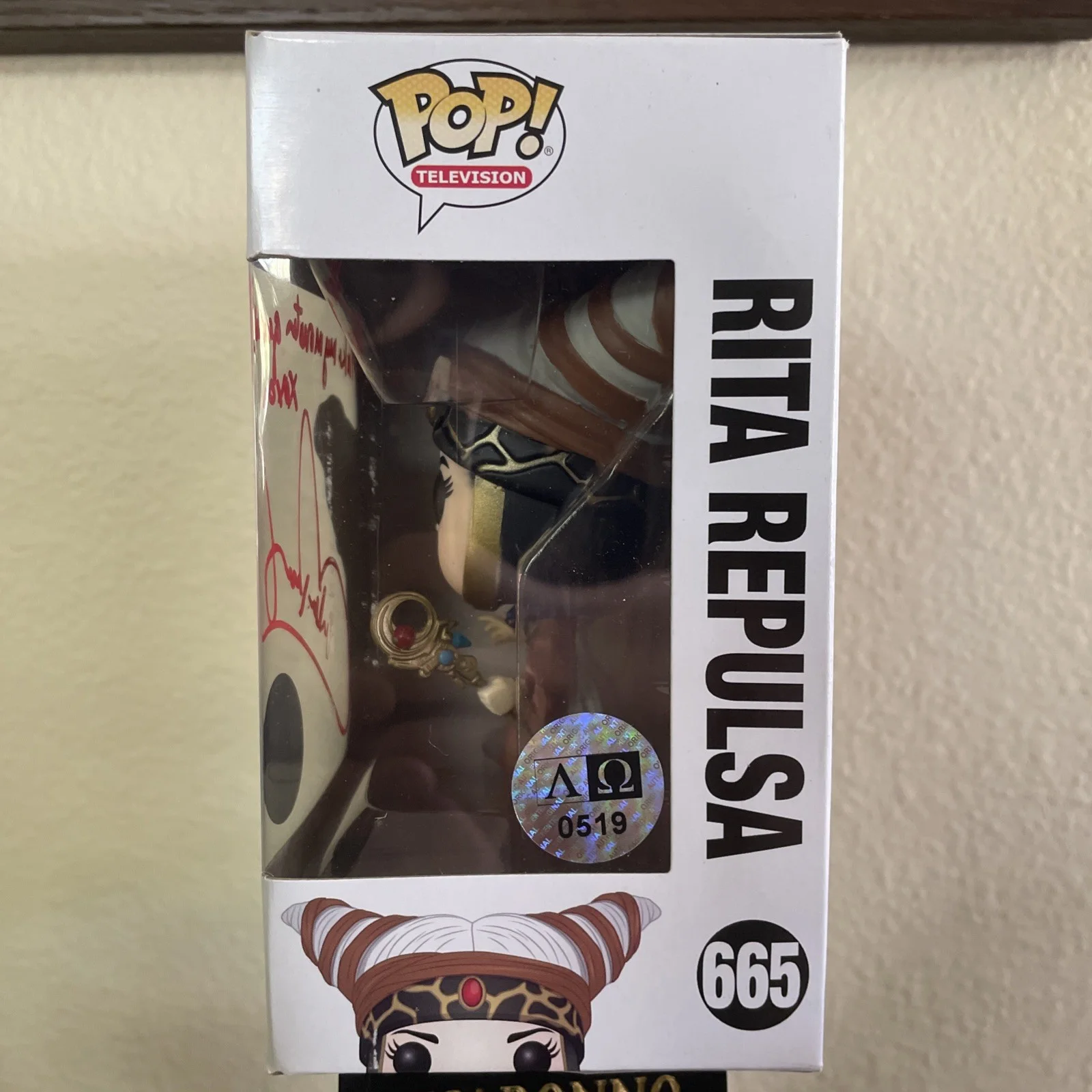 Carla Perez — Carla Perez Signed Funko POP! - Power Rangers - Rita Repulsa - COA, изображение 2