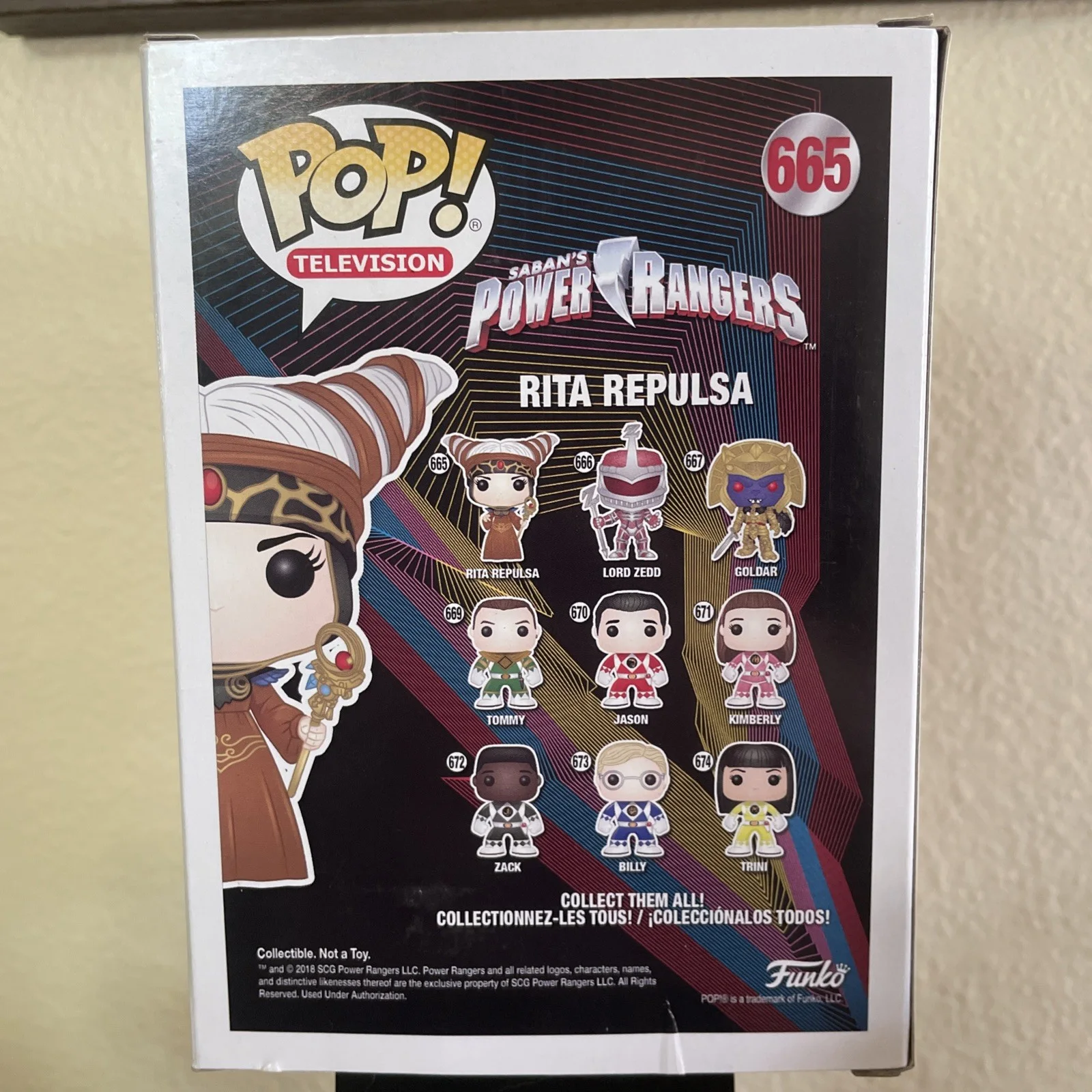 Carla Perez — Carla Perez Signed Funko POP! - Power Rangers - Rita Repulsa - COA, изображение 3