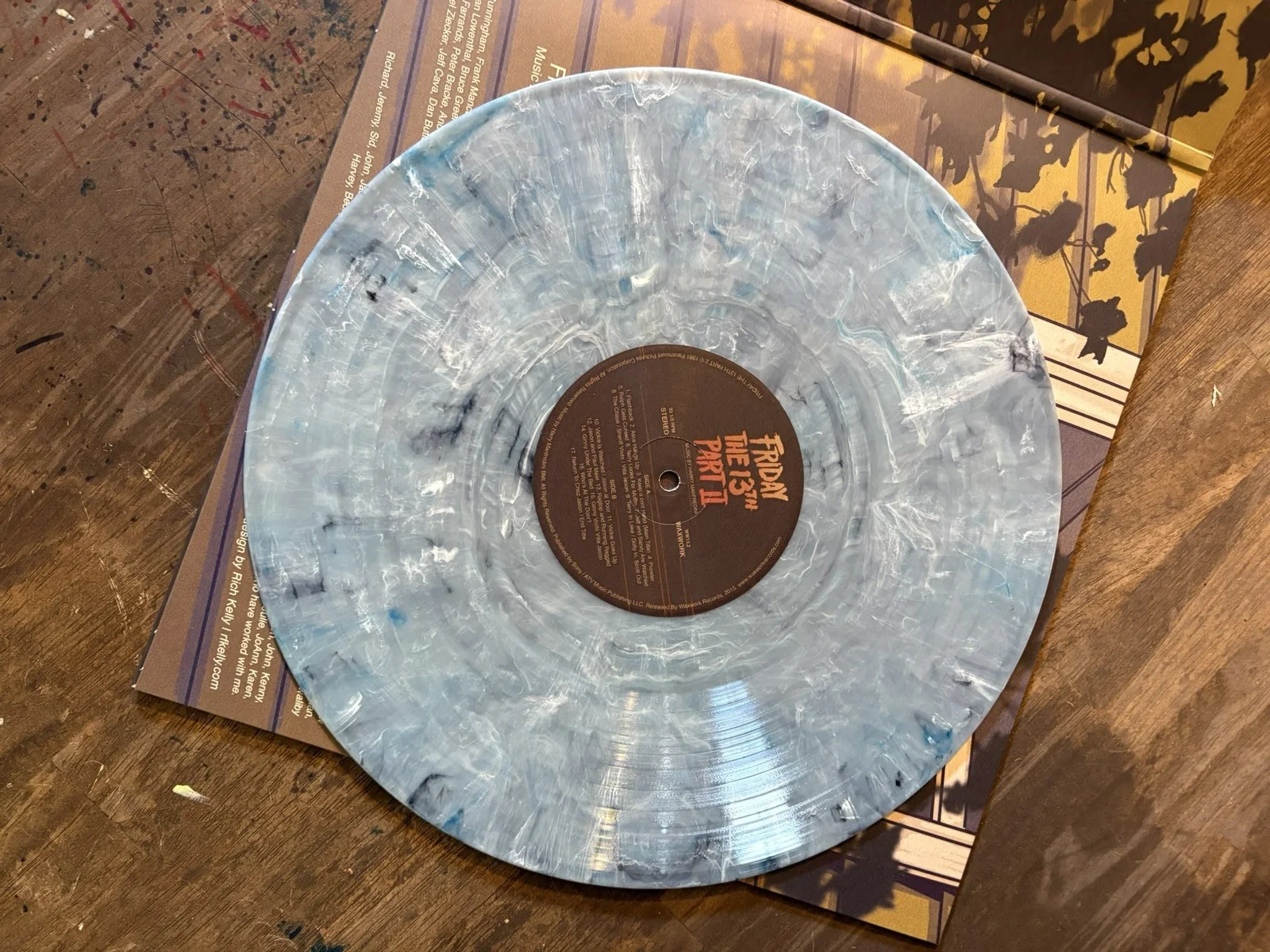 Jerry Wallace Signed Friday The 13th Part 2 Movie Soundtrack Vinyl Record Jason, изображение 2
