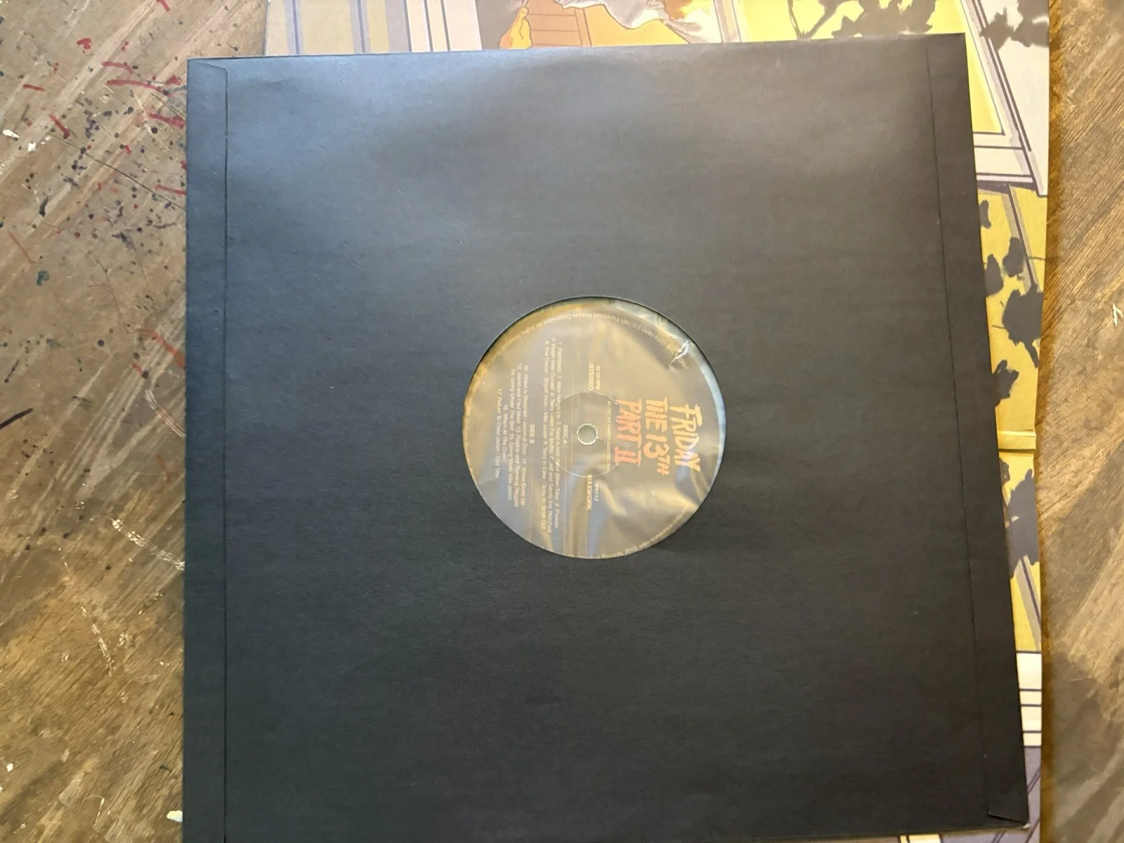 Jerry Wallace Signed Friday The 13th Part 2 Movie Soundtrack Vinyl Record Jason, изображение 3