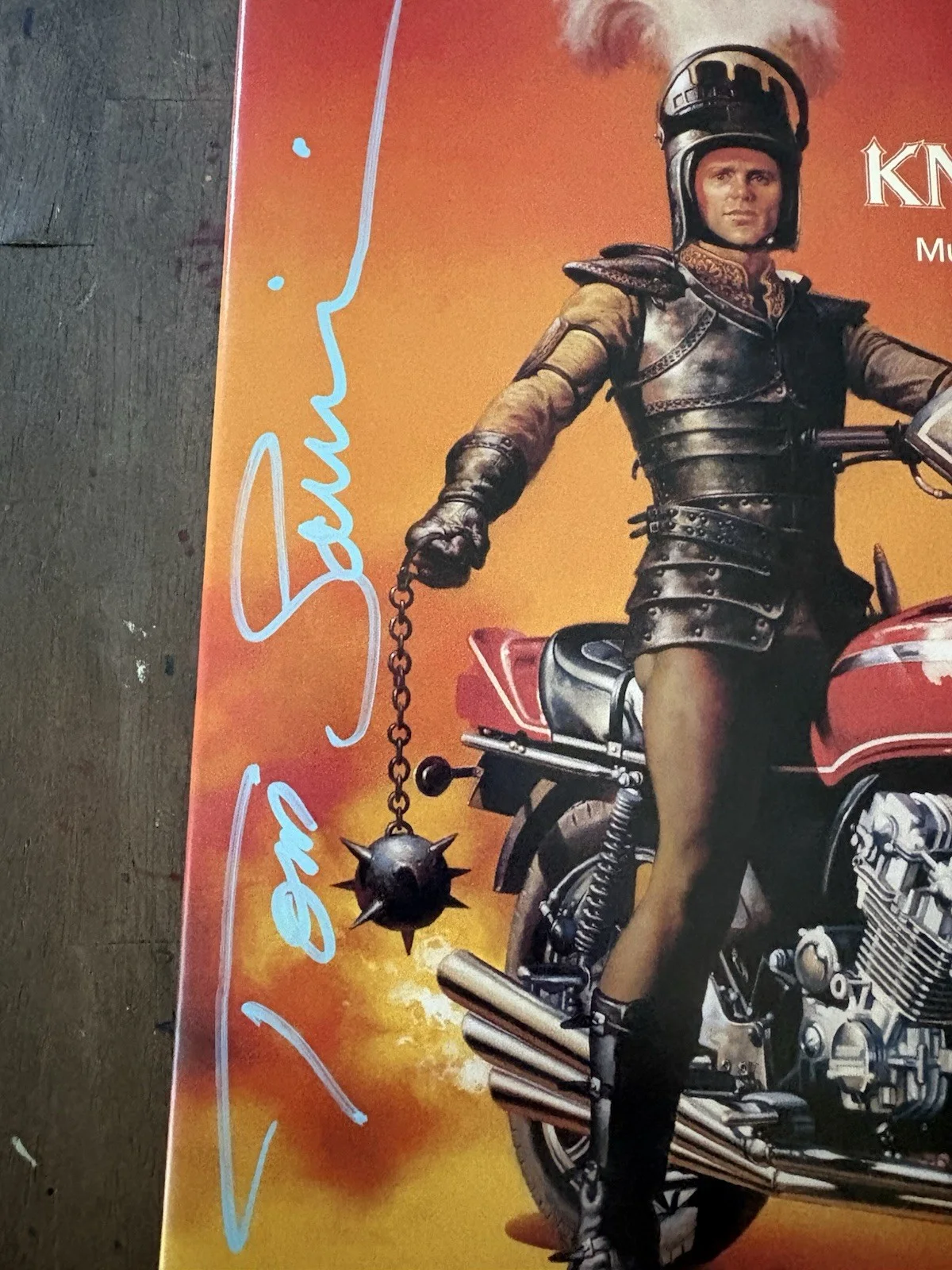Tom Savini Signed Knight Rider Movie Soundtrack Vinyl Record, изображение 2