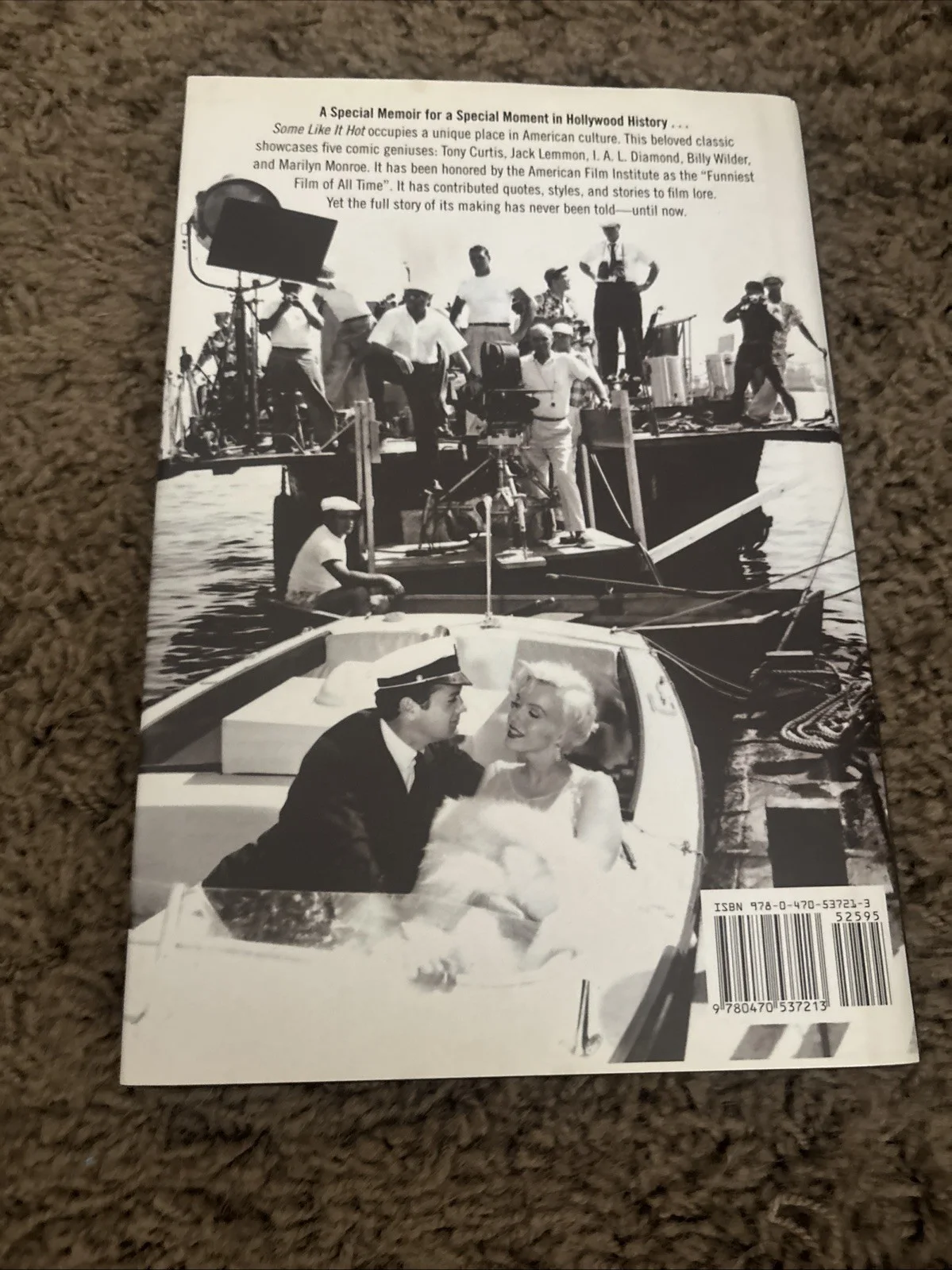 Tony Curtis Autographed “Some Like It Hot” Book, image 3