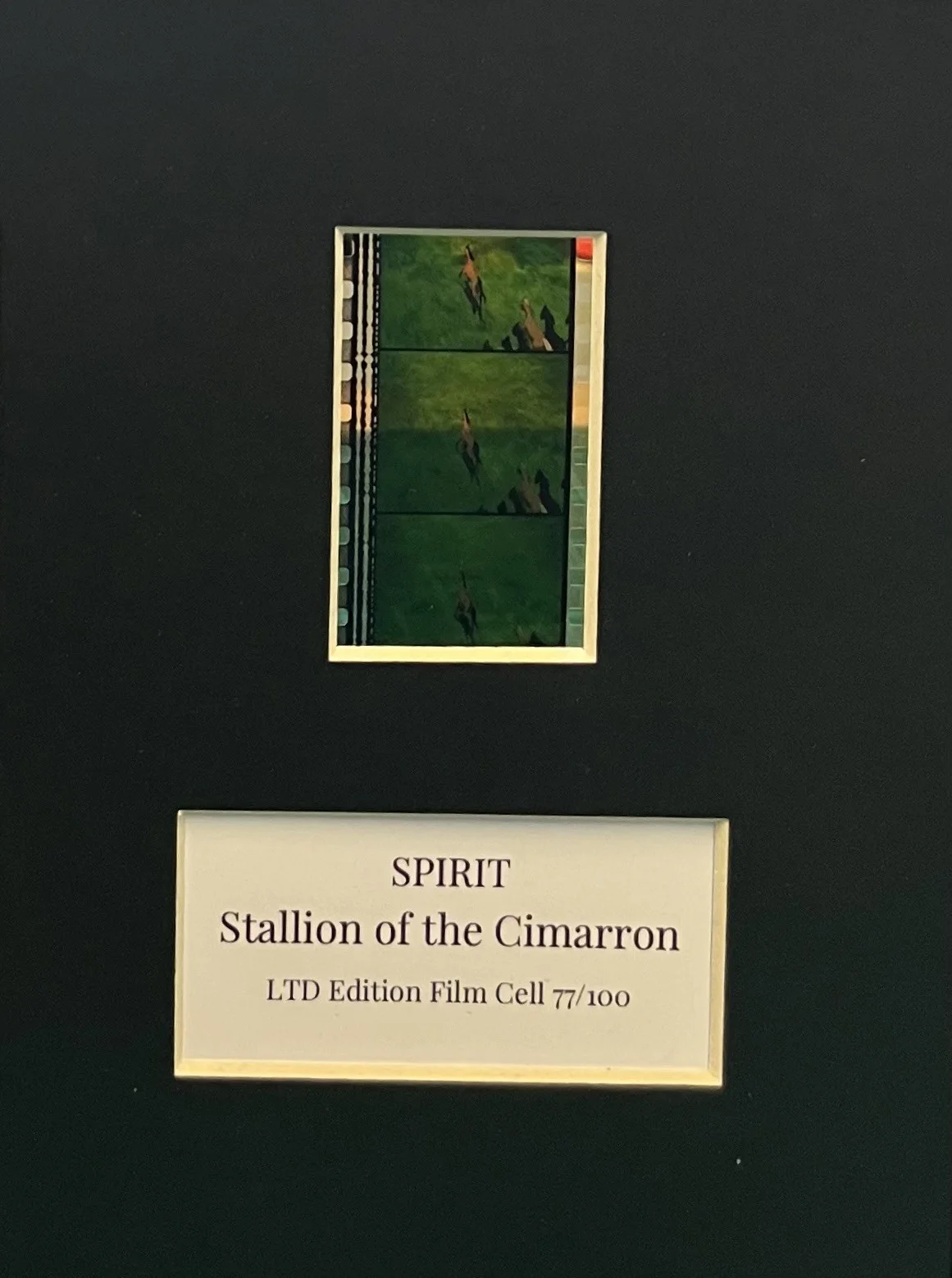SPIRIT. The Stallion of Cimarron. 35mm Film Cell Mounted Display, изображение 3