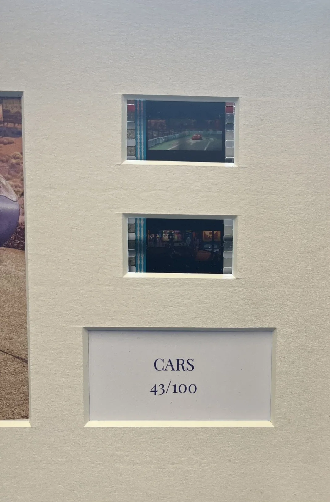 CARS. 35mm Film Cell Mounted Display, image 3