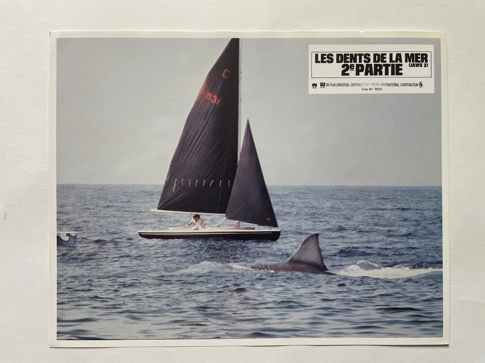 JAWS 2 Set of 14 French Lobby Card FOH Stills, изображение 5