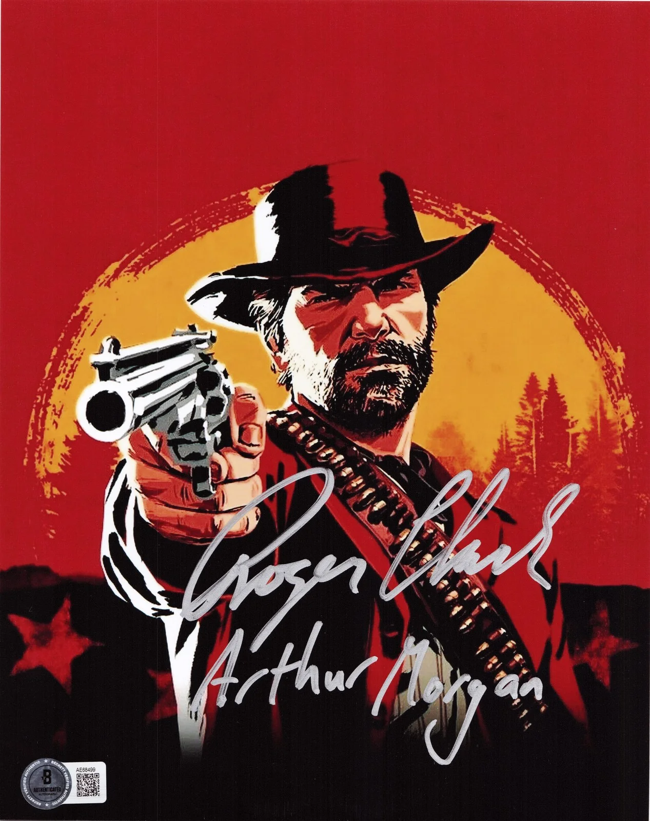 Roger Clark — Roger Clark Signed Arthur Morgan 8x10 Photo Red Dead Redemption Autograph BAS 99