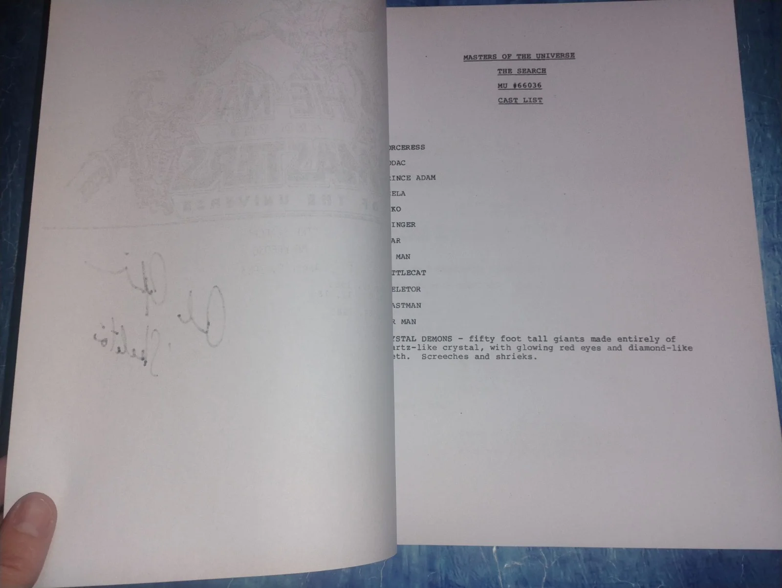Alan Oppenheimer Hand Signed Autograph Script COA He-Man Skeletor NO US TARIFFS, image 3