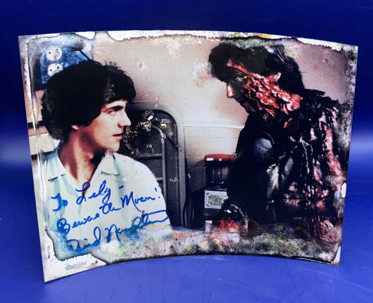 David Naughton — David Naughton SIGNED Autograph American Werewolf in London Photo *WATER DAMAGE*