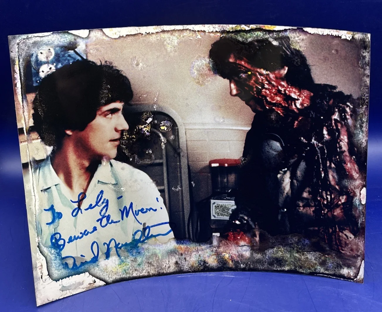 David Naughton — David Naughton SIGNED Autograph American Werewolf in London Photo *WATER DAMAGE*, image 2