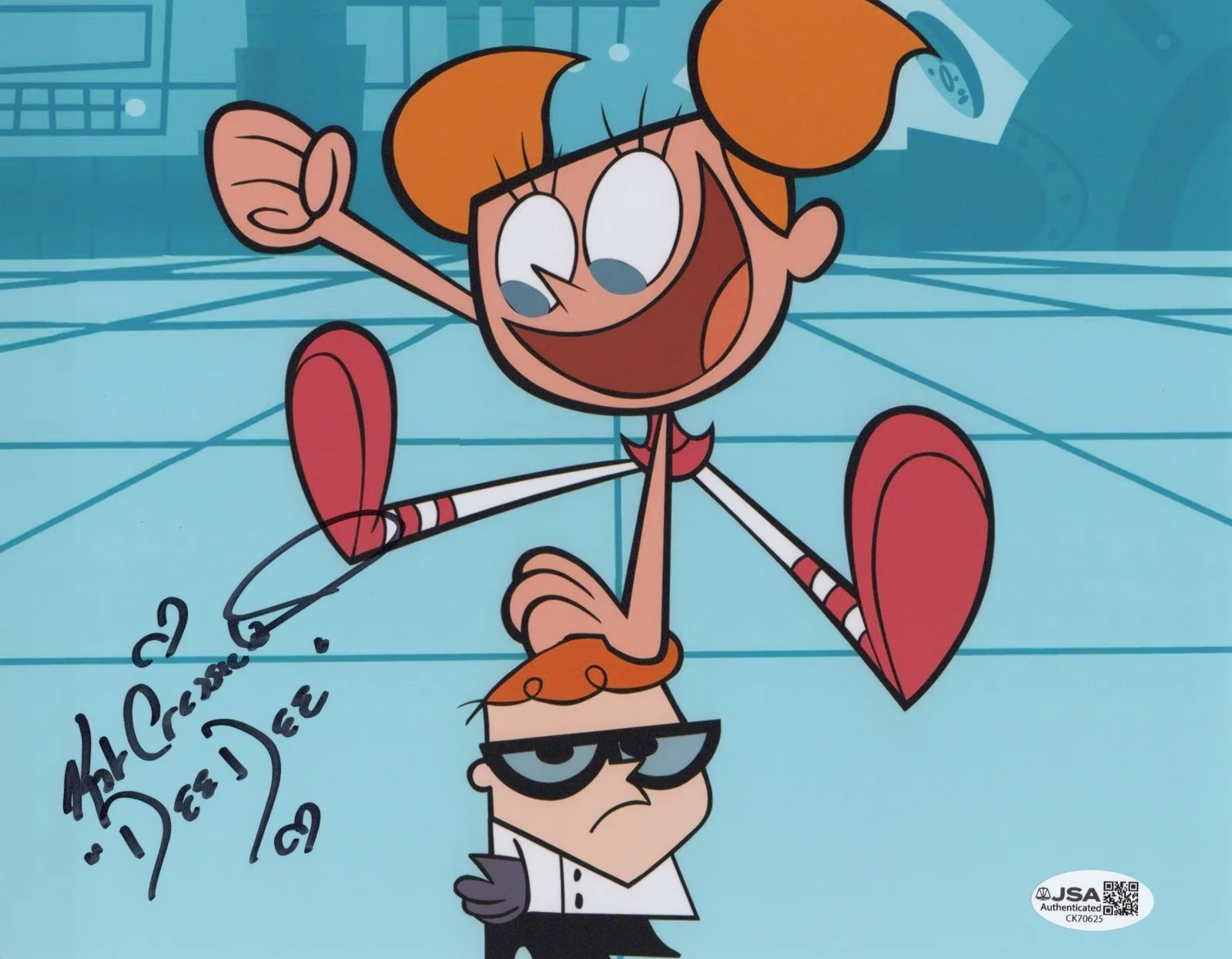 Kat Cressida — Dexter's Laboratory 8x10 photo of Dee Dee signed by Kat Cressida JSA COA