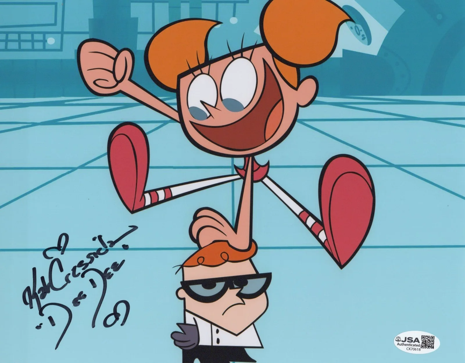Kat Cressida — Dexter's Laboratory 8x10 photo of Dee Dee signed by Kat Cressida JSA COA