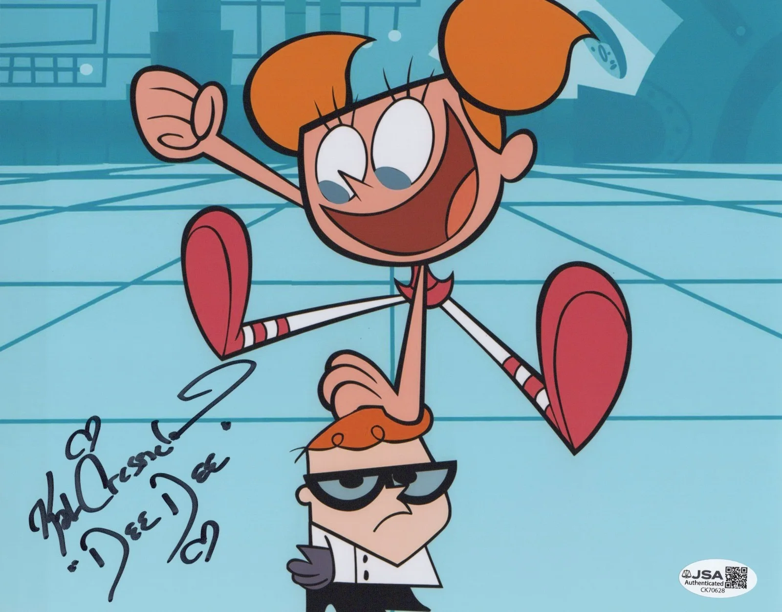 Kat Cressida — Dexter's Laboratory 8x10 photo of Dee Dee signed by Kat Cressida JSA COA