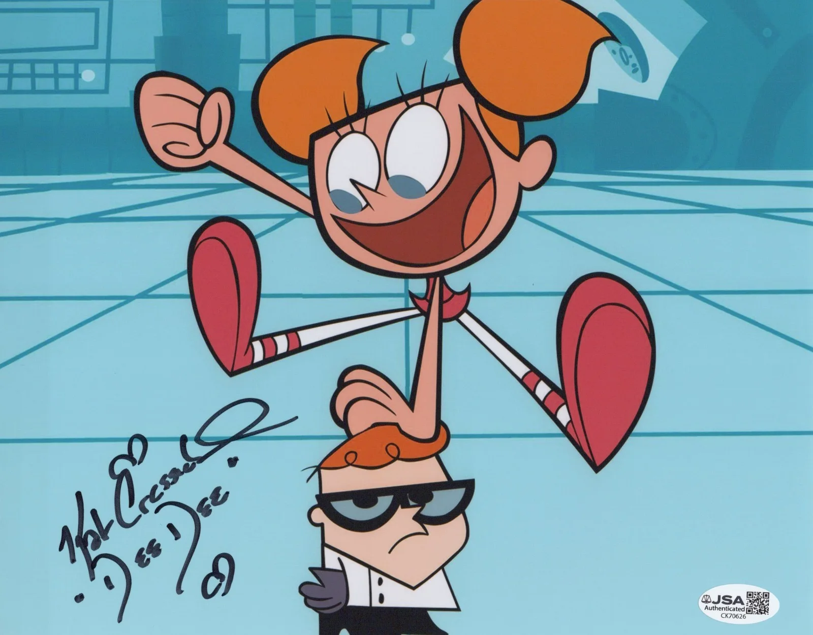Kat Cressida — Dexter's Laboratory 8x10 photo of Dee Dee signed by Kat Cressida JSA COA