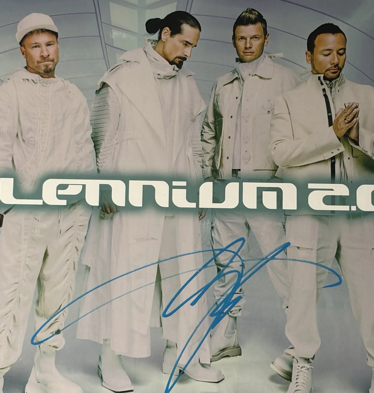 Nick Carter Backstreet Boys Millennium Signed Album Cover BAS Beckett COA Auto, image 2