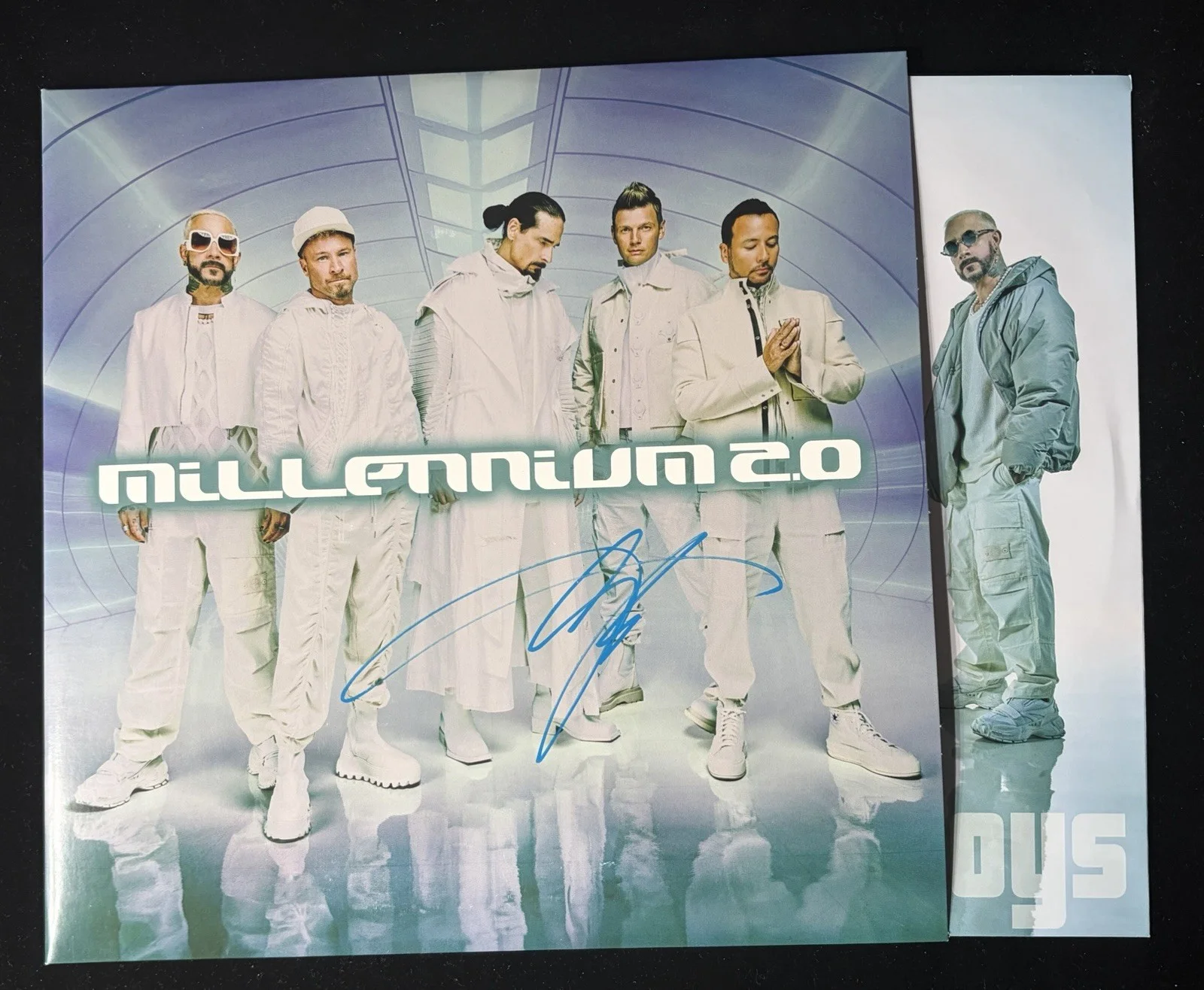 Nick Carter Backstreet Boys Millennium Signed Album Cover BAS Beckett COA Auto, image 3