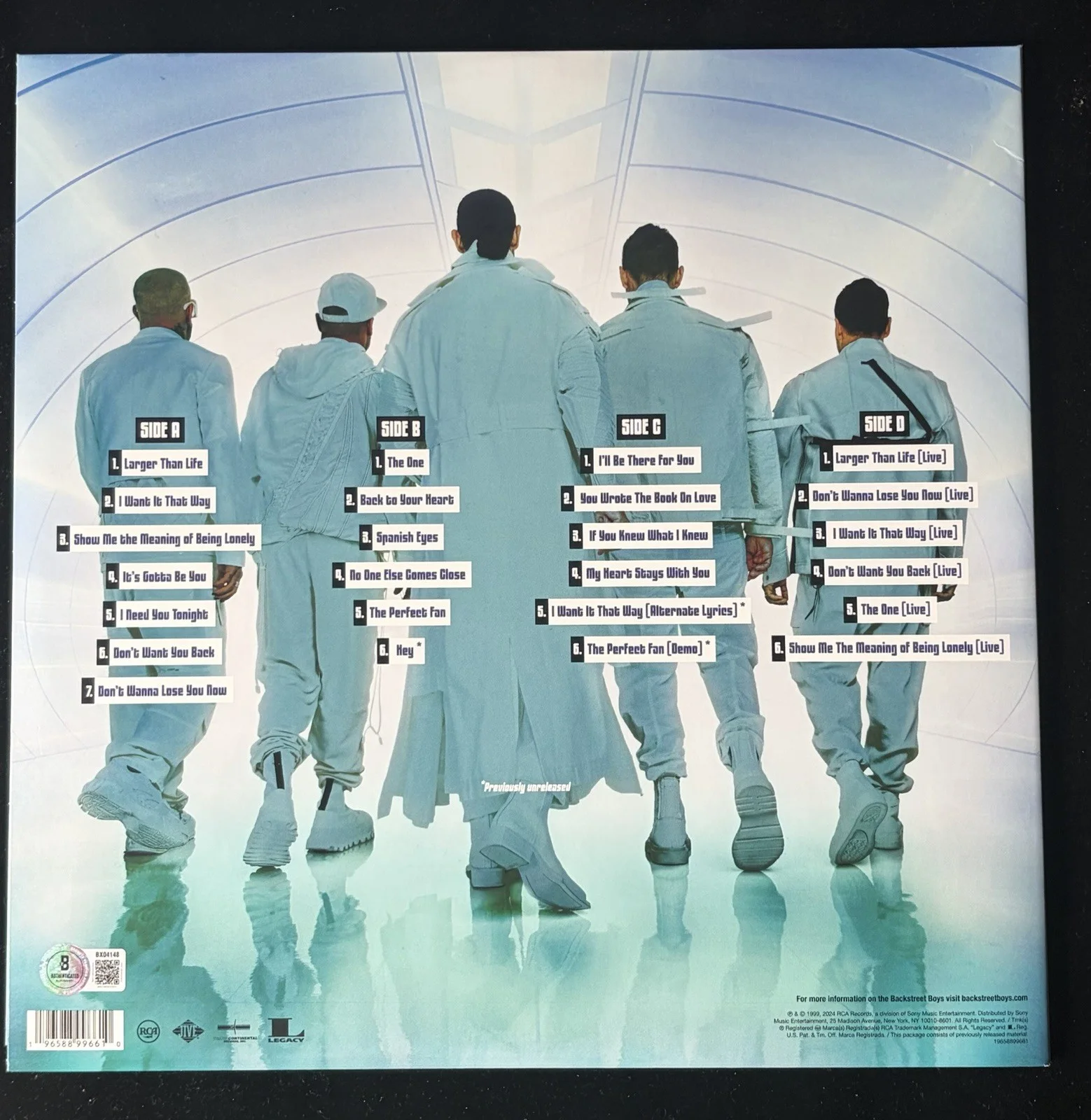 Nick Carter Backstreet Boys Millennium Signed Album Cover BAS Beckett COA Auto, image 4